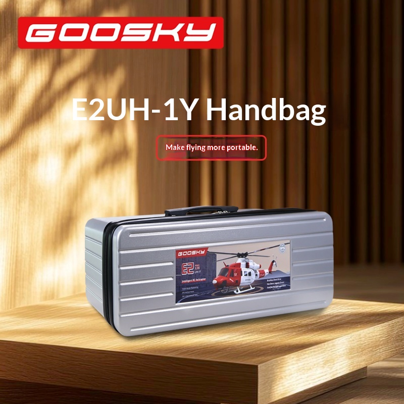Rc Helicopter Bag - กล่องกันกระแทกแบบพกพา Goosky E2 รุ่นเหมือนเครื่องจริง สำหรับใช้งานกลางแจ้ง รุ่น