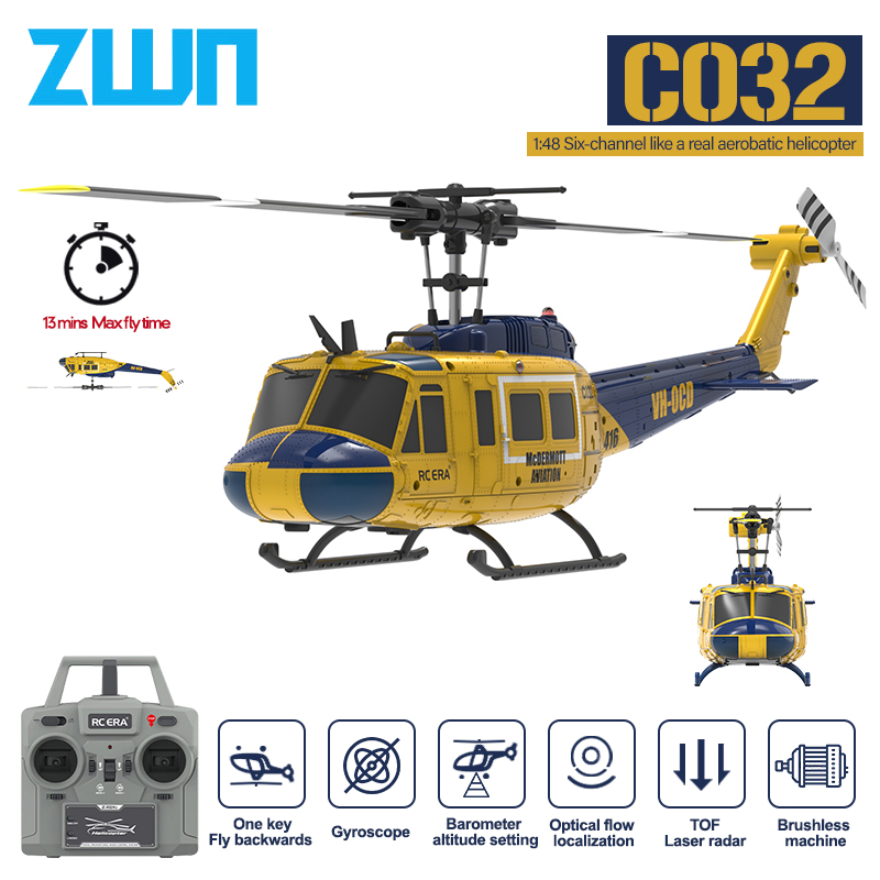 Rc Helicopter Gyro - C032 RC เฮลิคอปเตอร์ 2.4G 6-Aixs Gyroscope