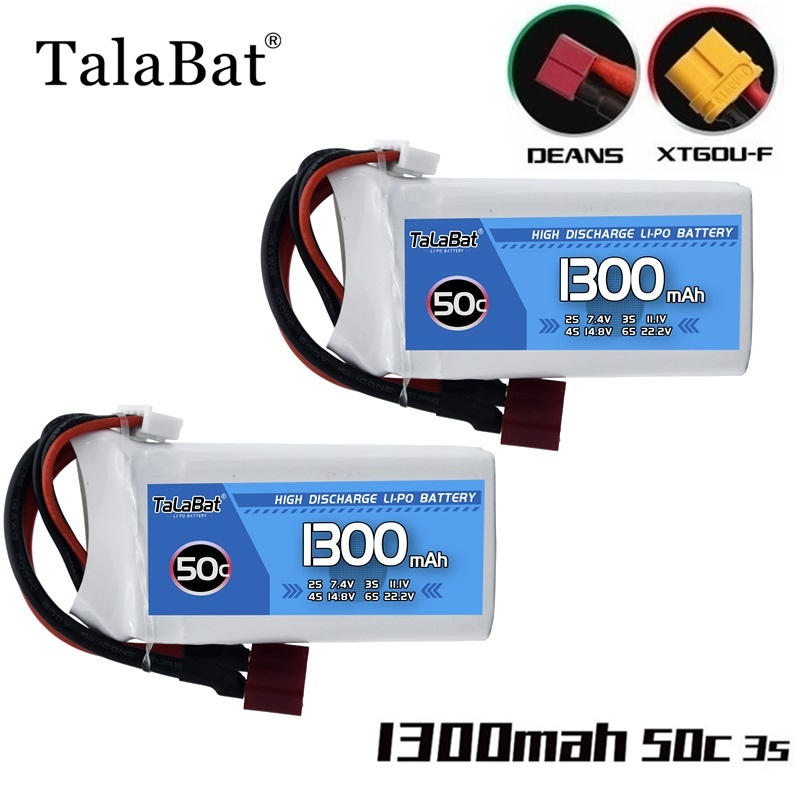 Rc Helicopter Coaxial - ใหม่ 11.1V 1300mAh 50C แบตเตอรี่ LiPo