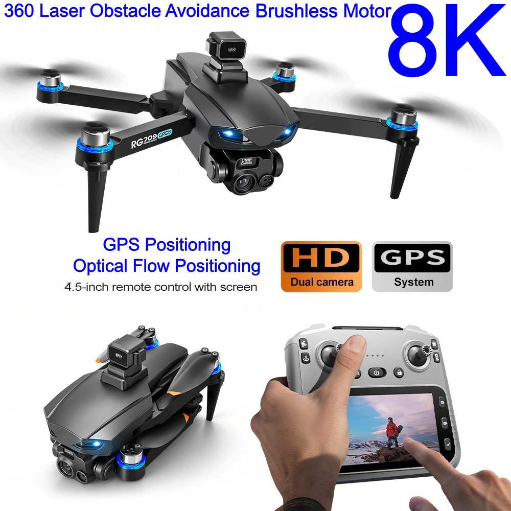 Rc Helicopter Electric - โดรน 8K รุ่นใหม่ พร้อมกล้อง HD ระบบเลเซอร์หลบหลีกสิ่งกีดขวาง