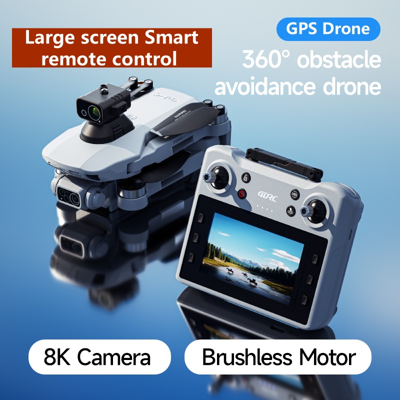 Rc Helicopter Large - 360 ° โดรนควอดคอปเตอร์ควบคุมระยะไกลหน้าจอใหญ่ หลบหลีกสิ่งกีดขวาง พร้อมกล้อง 8K