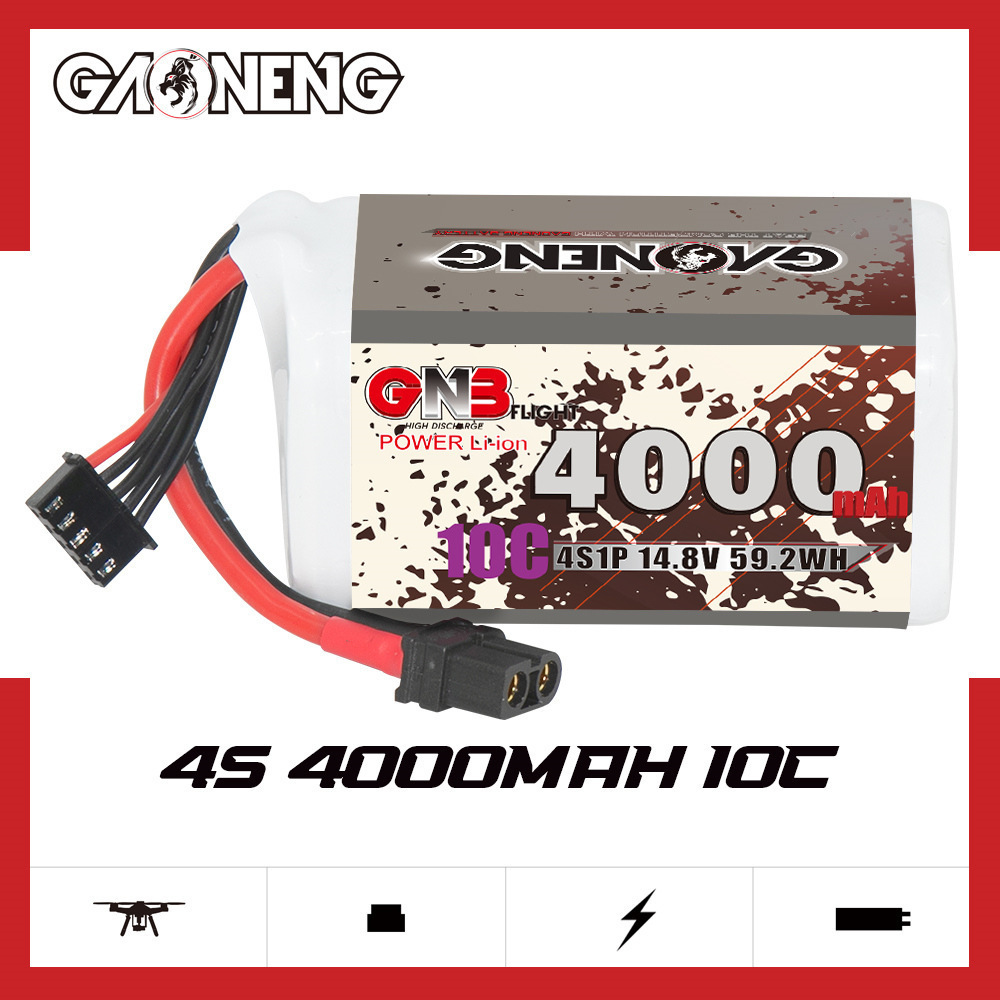 GNB 4000mAh 4S 14.8V 10C 20C พ - Rc Helicopter Parts บทวิจารณ์และราคา