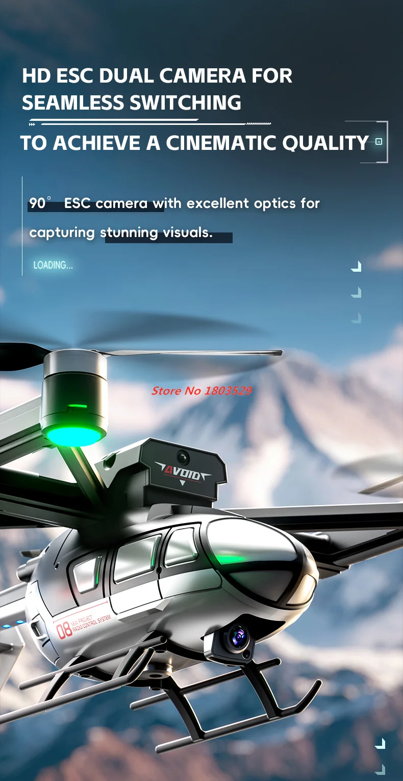 โดรนไร้แปรงถ่าน หลบหลีกสิ่งกีด - Rc Helicopter Electric บทวิจารณ์และราคา