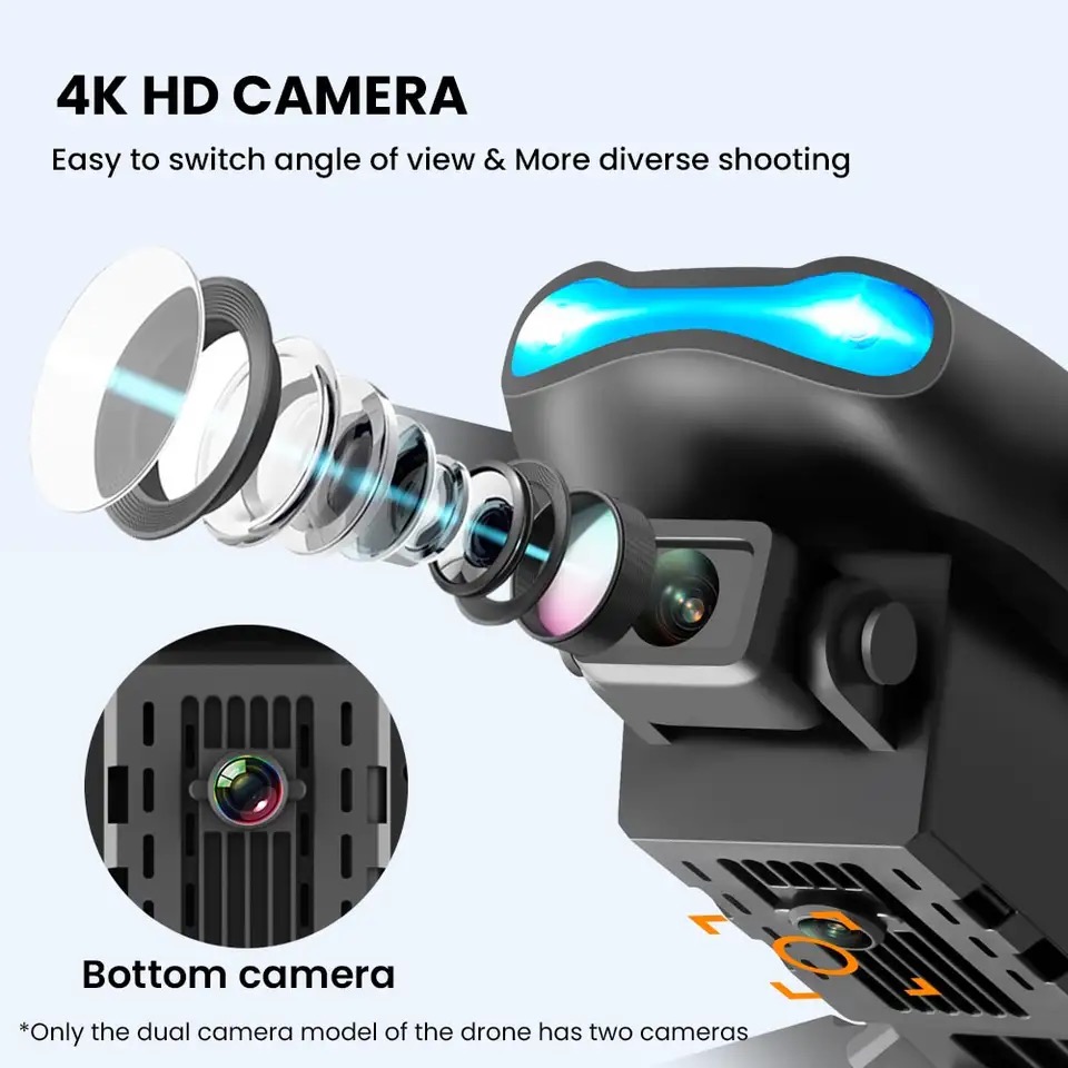 ใหม่ Mini Drone E99 4K WIFI HD - Rc Helicopter Gas บทวิจารณ์และราคา