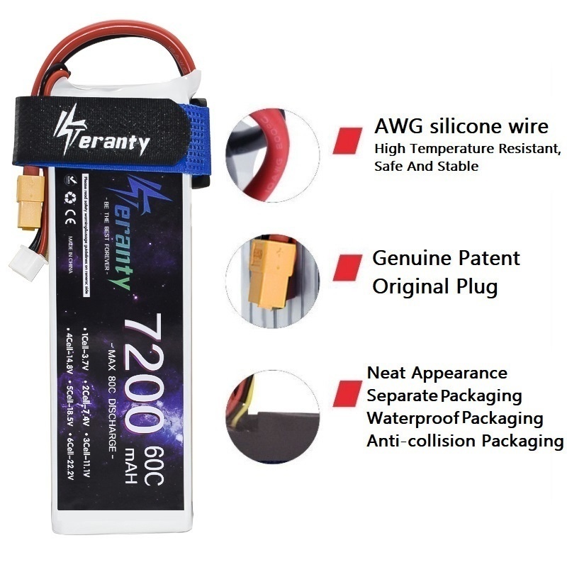 อัพเกรด 7200MAH 7.4V 60C LiPo  - Rc Helicopter Coaxial บทวิจารณ์และราคา