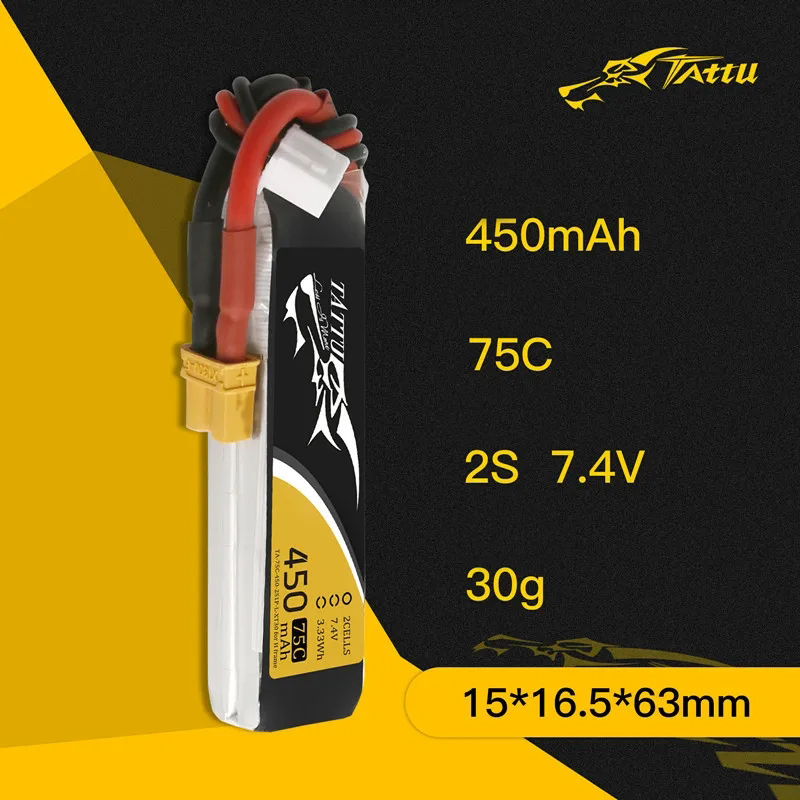 แบตเตอรี่ Tattu ใหม่450/500/55 - Rc Helicopter Parts บทวิจารณ์และราคา